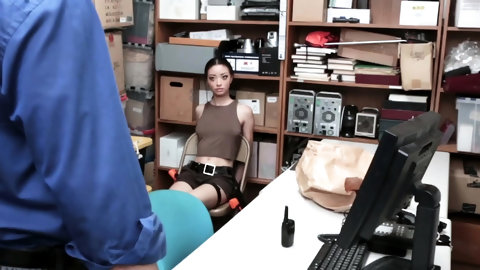 Petite thief gets fucked by a office guy