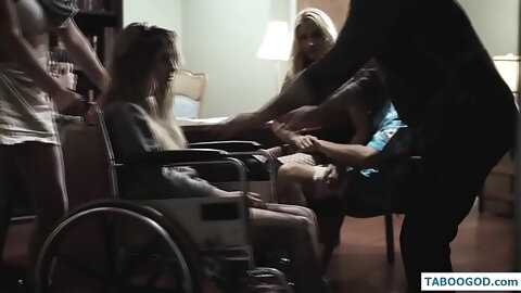 the girl in a wheelchair