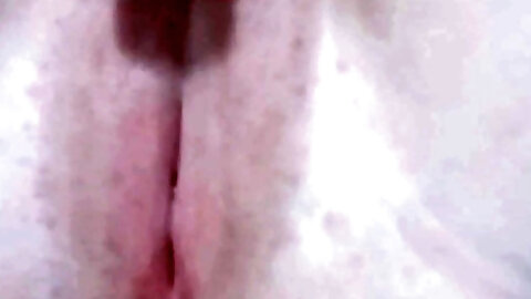 her white and clean pussy masturbating with her fingers inside it until she moans