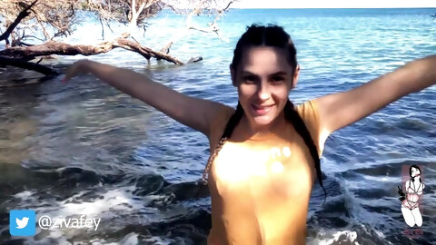 Ziva Fey - Getting Wet Fully Clothed in the Ocean